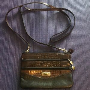 Brighton Textured Leather Mini Zippered Purse